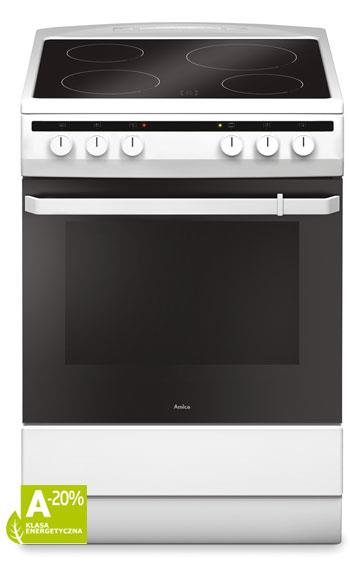 Keramický sporák Amica 618CE3.333HQ(W) BIELY